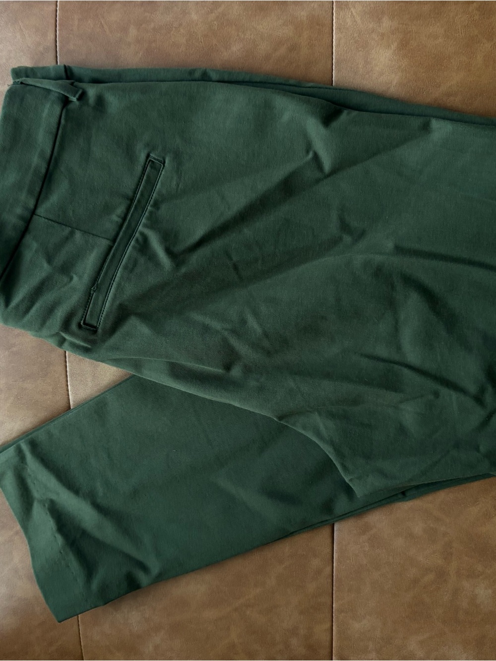 Old Navy Women's Dark Green Cropped Dress Pants